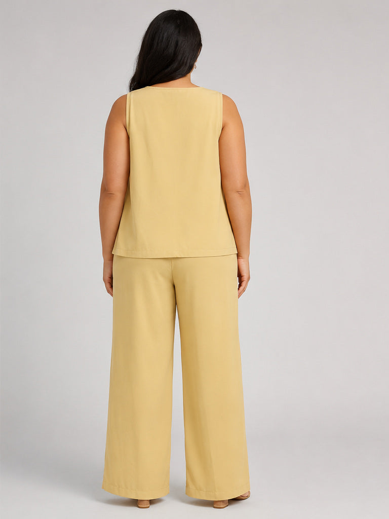 Mustard Yellow Top and Pants 2pc Set
