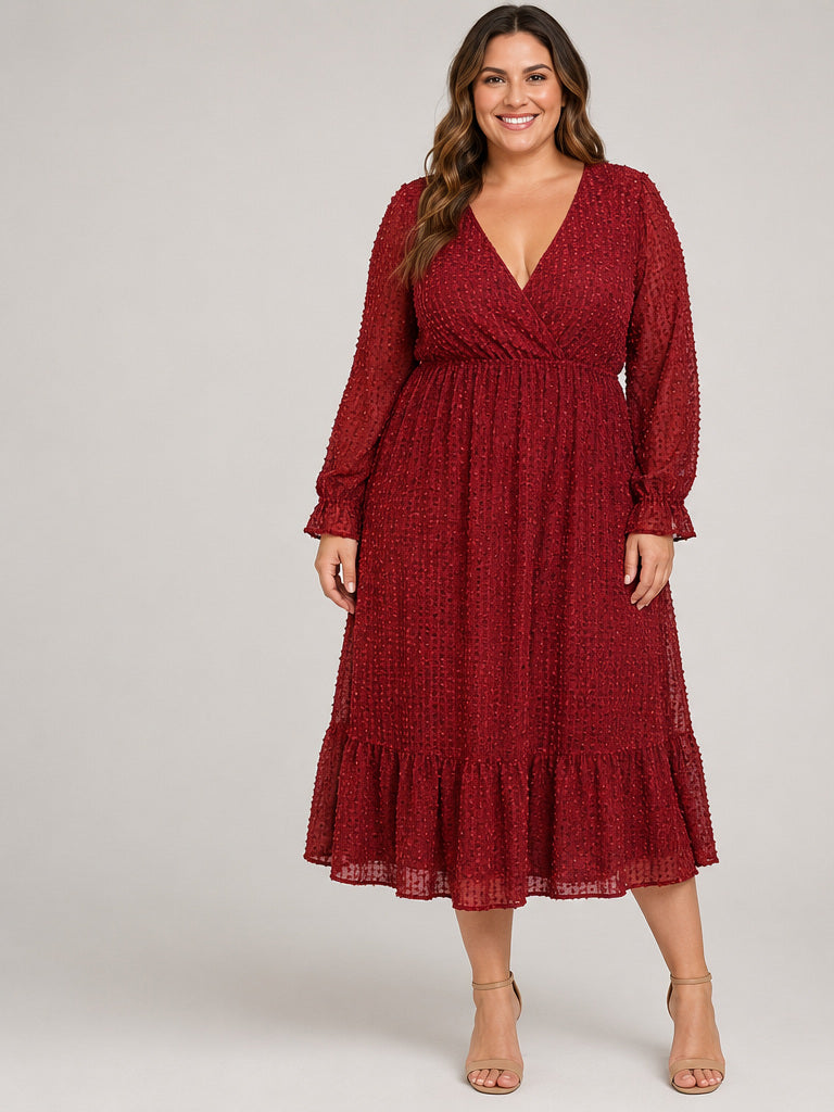 Bloomchic NWT Red long sleeve dress