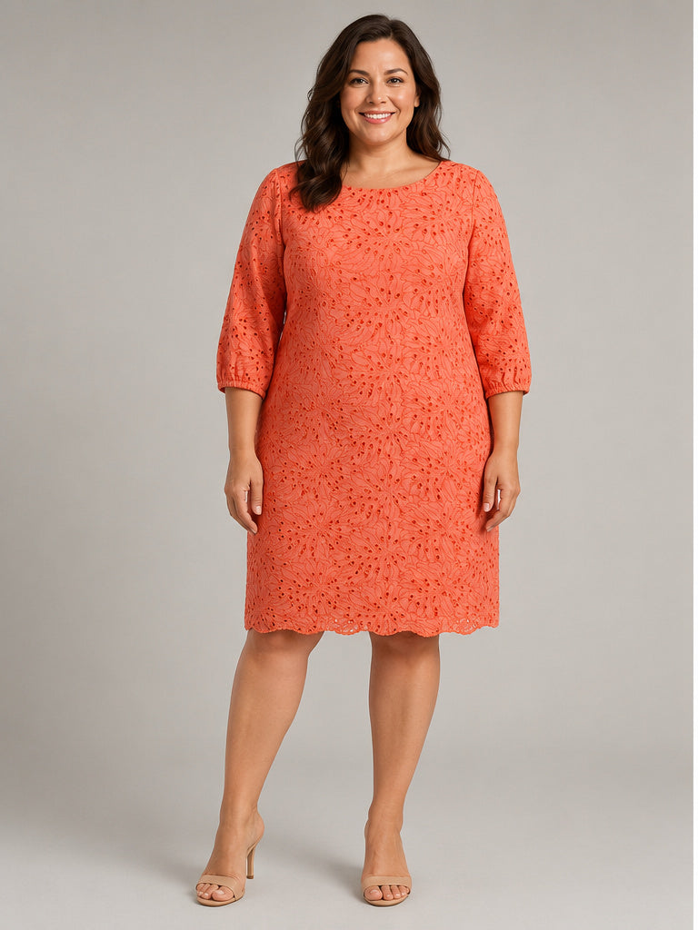 PRESTON & YORK MELON WOMENS DRESS Sz. 16W