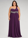 May Queen Couture Burgundy Beeded Off The Shoulder Formal Dress