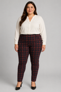 Torrid Black Red Striped Leggings