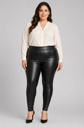 Torrid Black Pleather Leggings