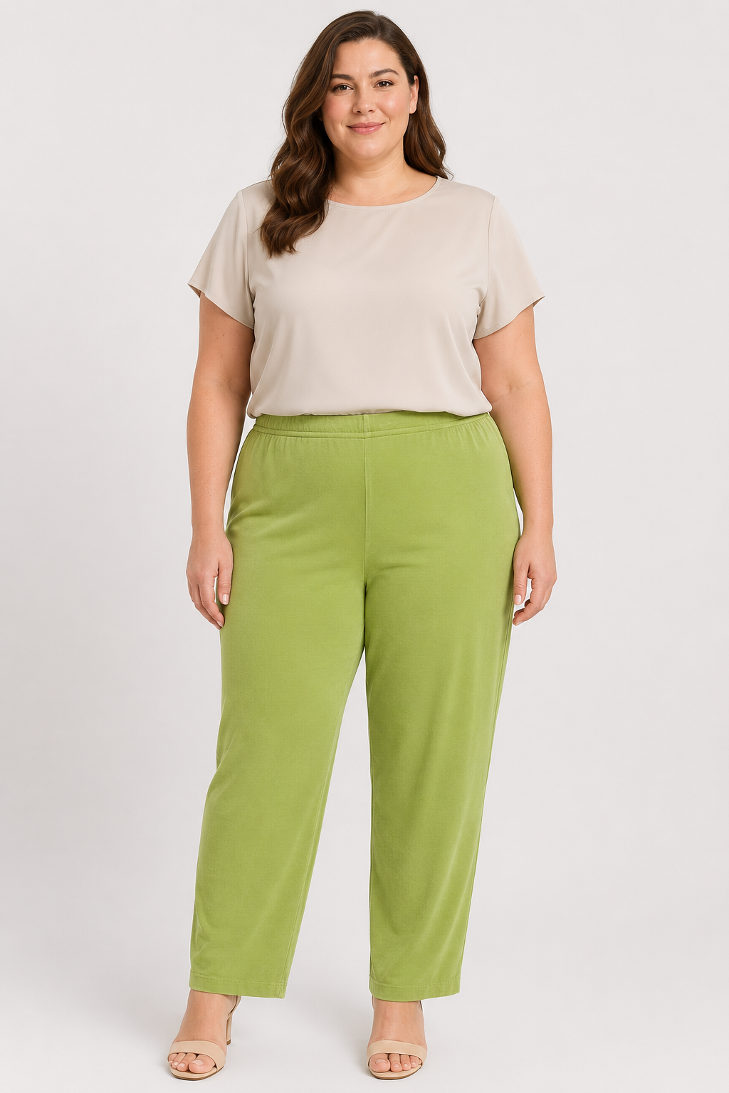 Vtg lime green comfy stretch pants