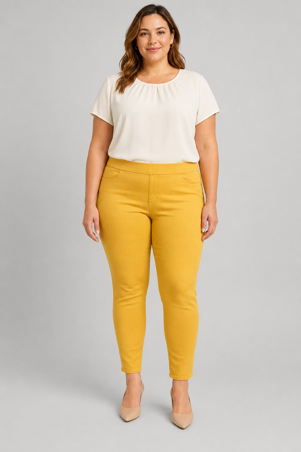 Yellow Skinny Leg Jeggings