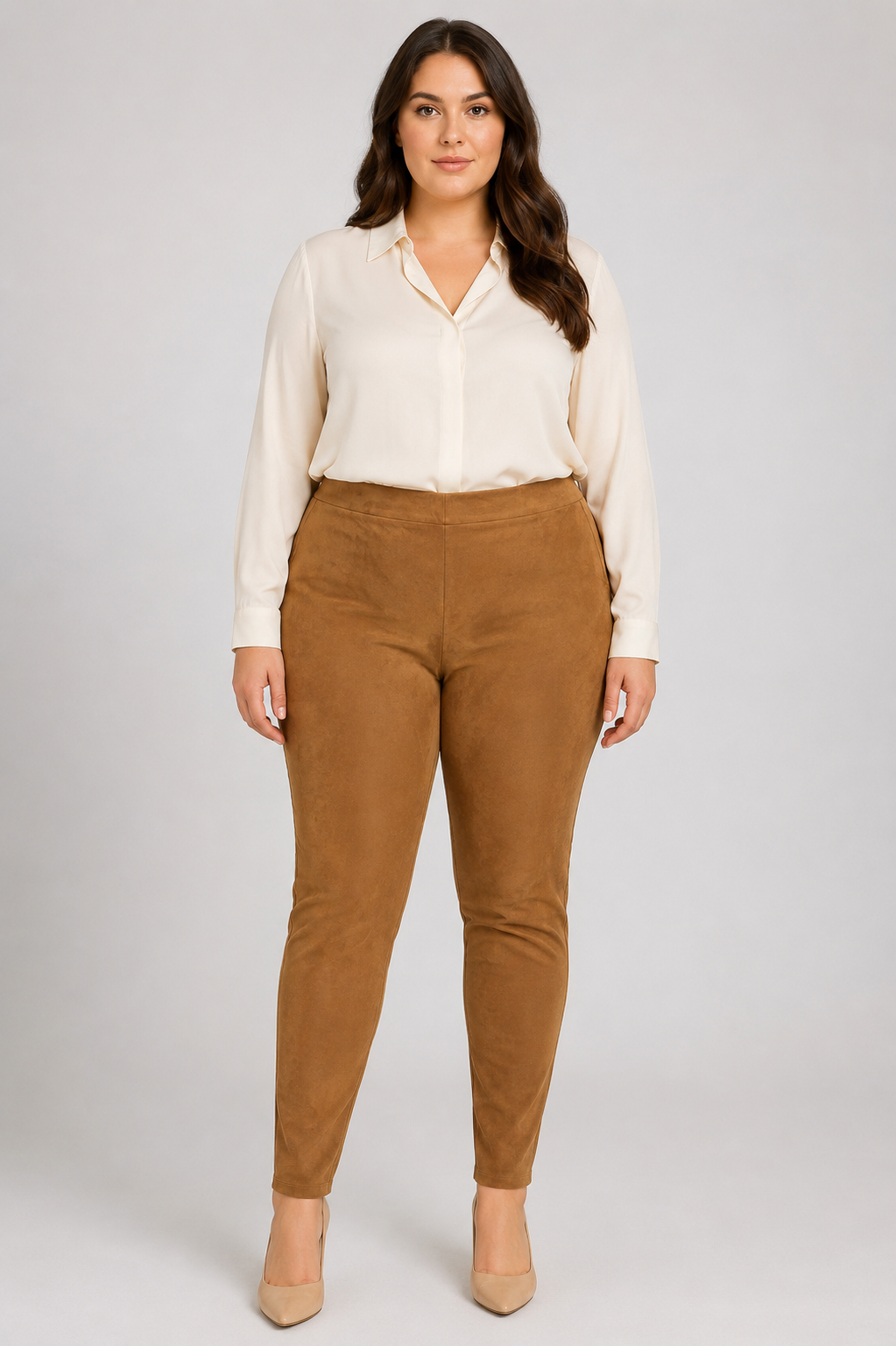 GIANNI BINI KHAKI / TAN WOMENS PANTS Sz. XL