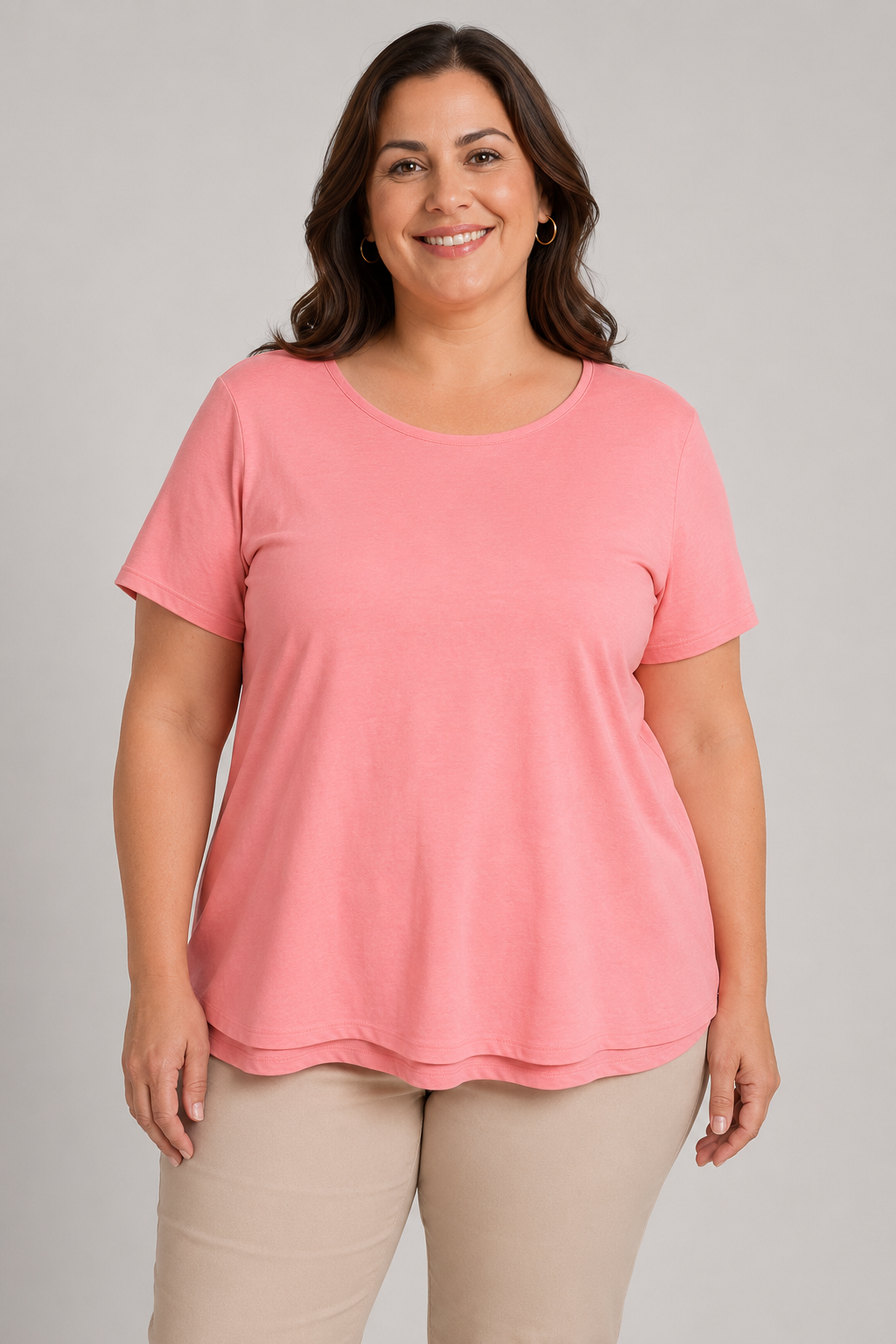 St Johns Bay Pink Wide Neck T-Shirt