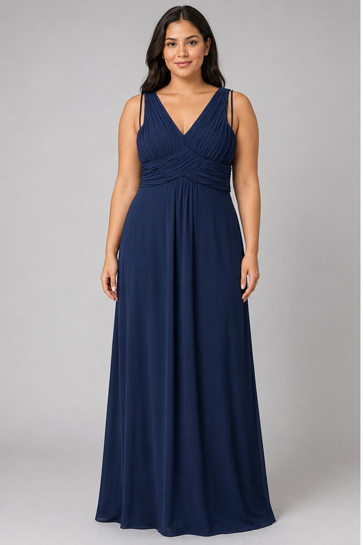 Marco Pecci Navy Blue Full Length Gown Prom Dress