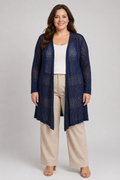 NWT Grecerelle Knit Long Open Front Cardinal