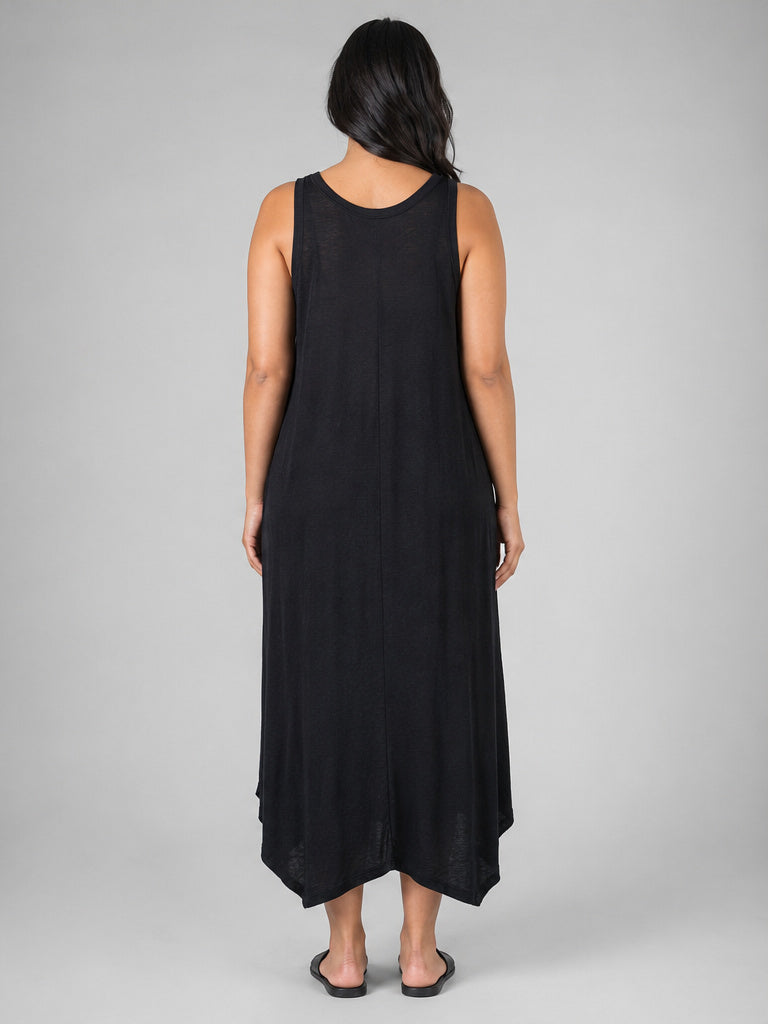 NWT GAP Black Sleeveless Midi Dress