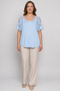 NWT Light Blue Scoop Neck Blouse