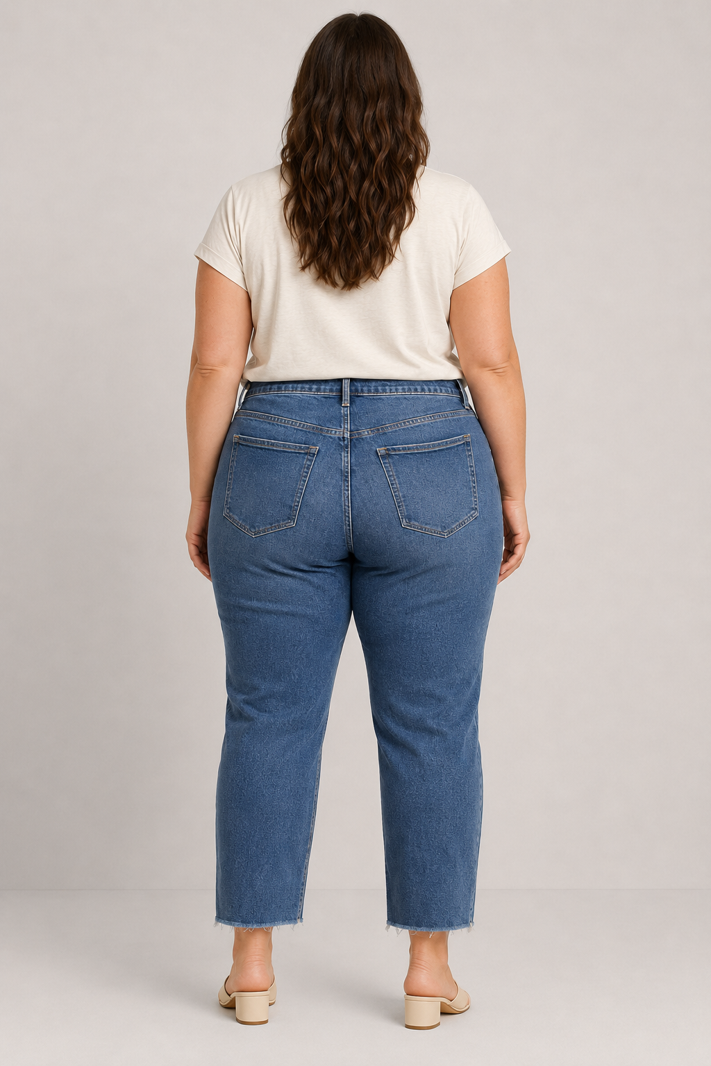 Old Navy Standard Wash Distressed Straight Leg Jean