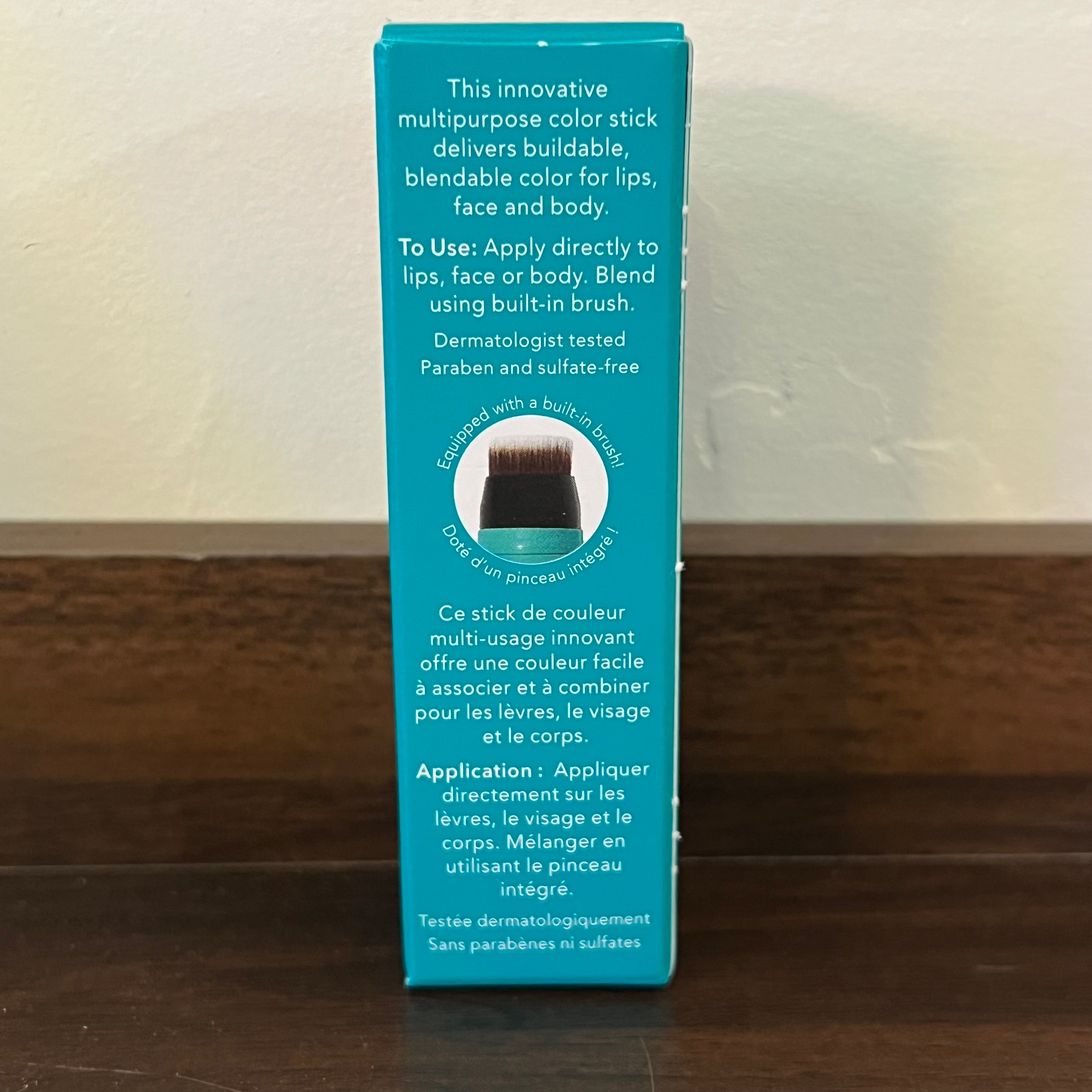 Thrive Triple Threat Color Stick Tessa Berry Matte Lip Face Body Semi-Permanent