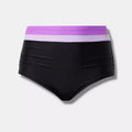 NWT Torrid Lightly Ruched Blocked Swim Bottoms