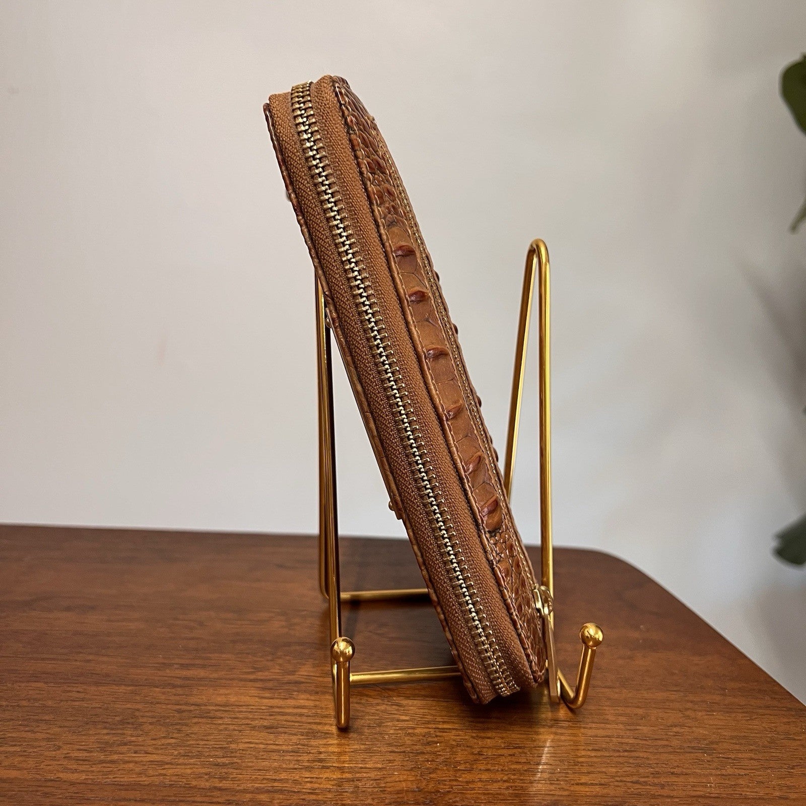 Brahmin Small Ashlee Satchel/Shoulder Bag & Ady Wallet Melbourne Croc Leather