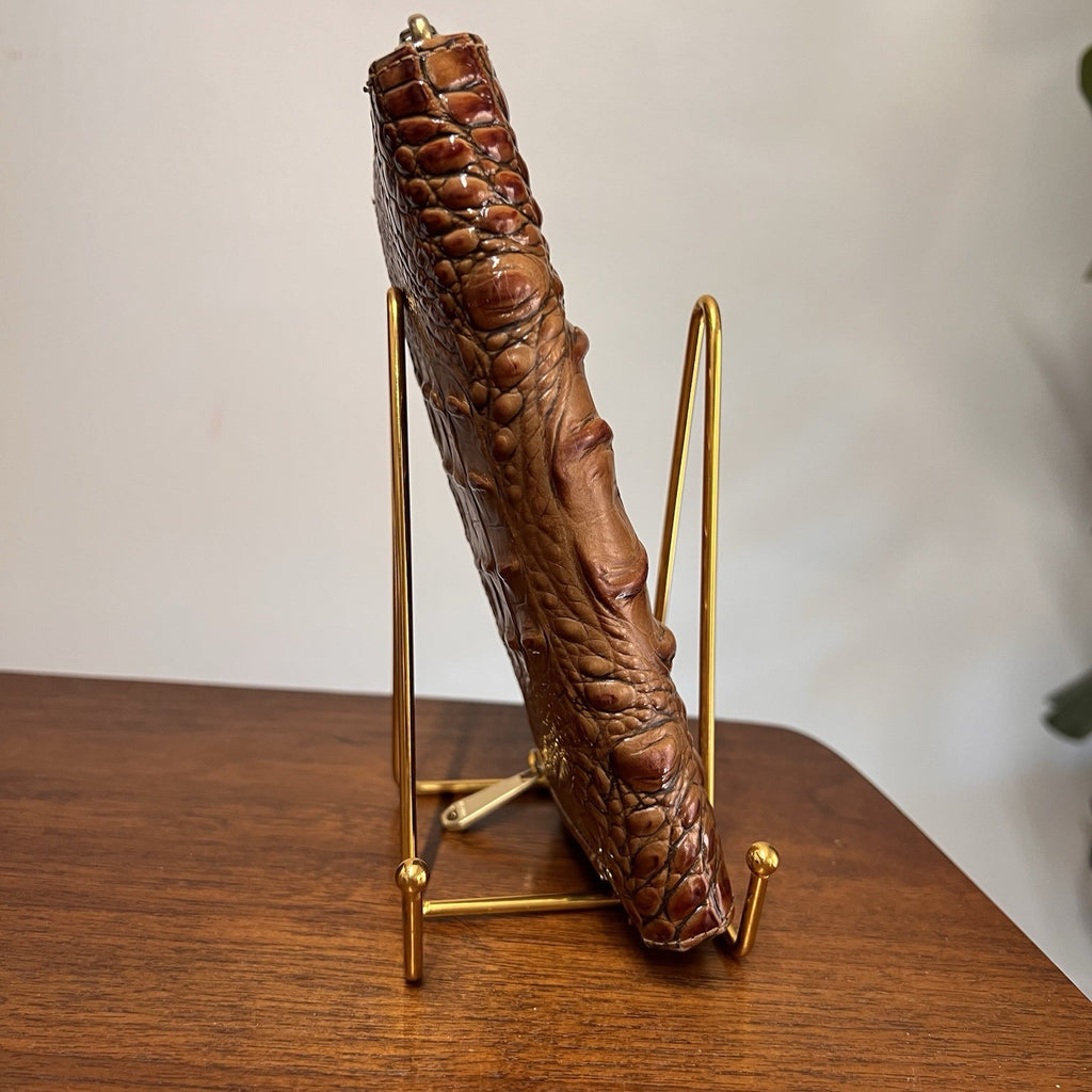 Brahmin Small Ashlee Satchel/Shoulder Bag & Ady Wallet Melbourne Croc Leather