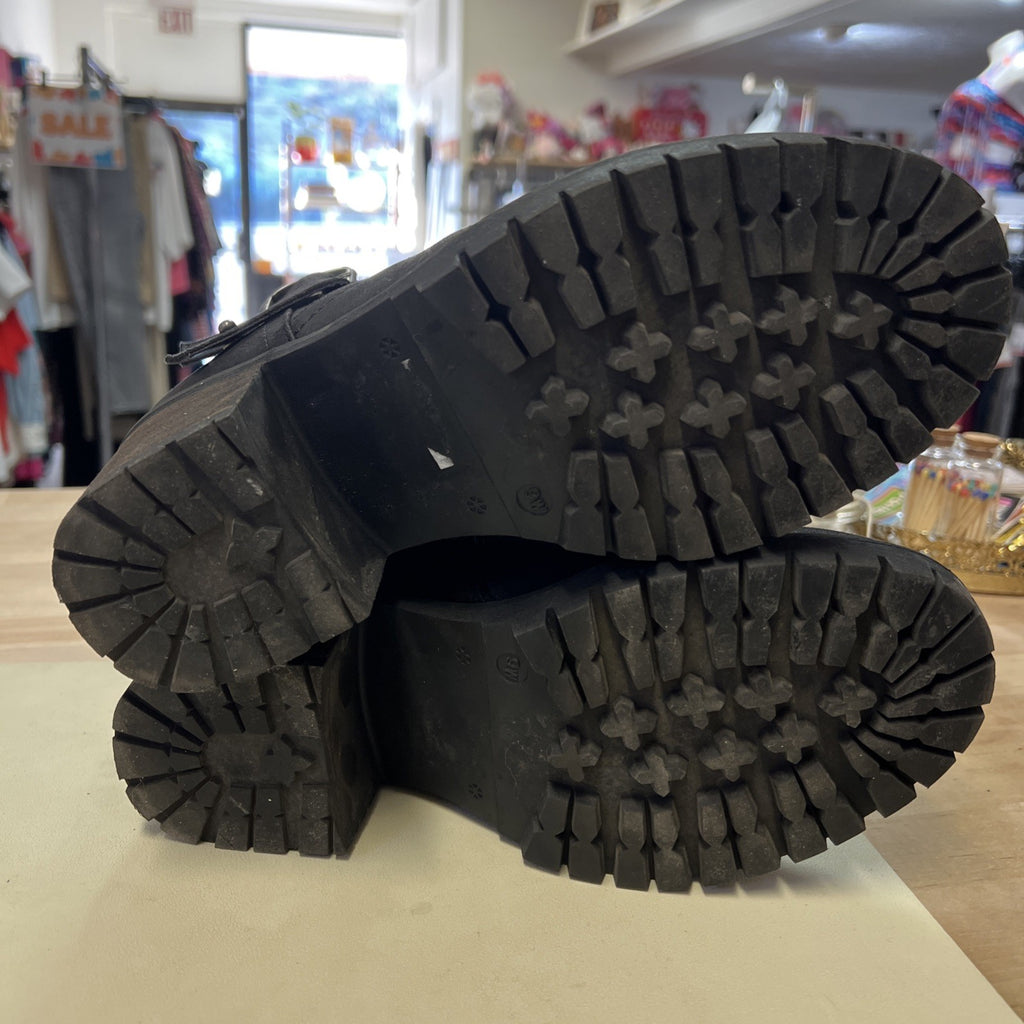 Torrid  Black Knee High Boots Wide Width Size 9 with  Wide Calves Faux Leather