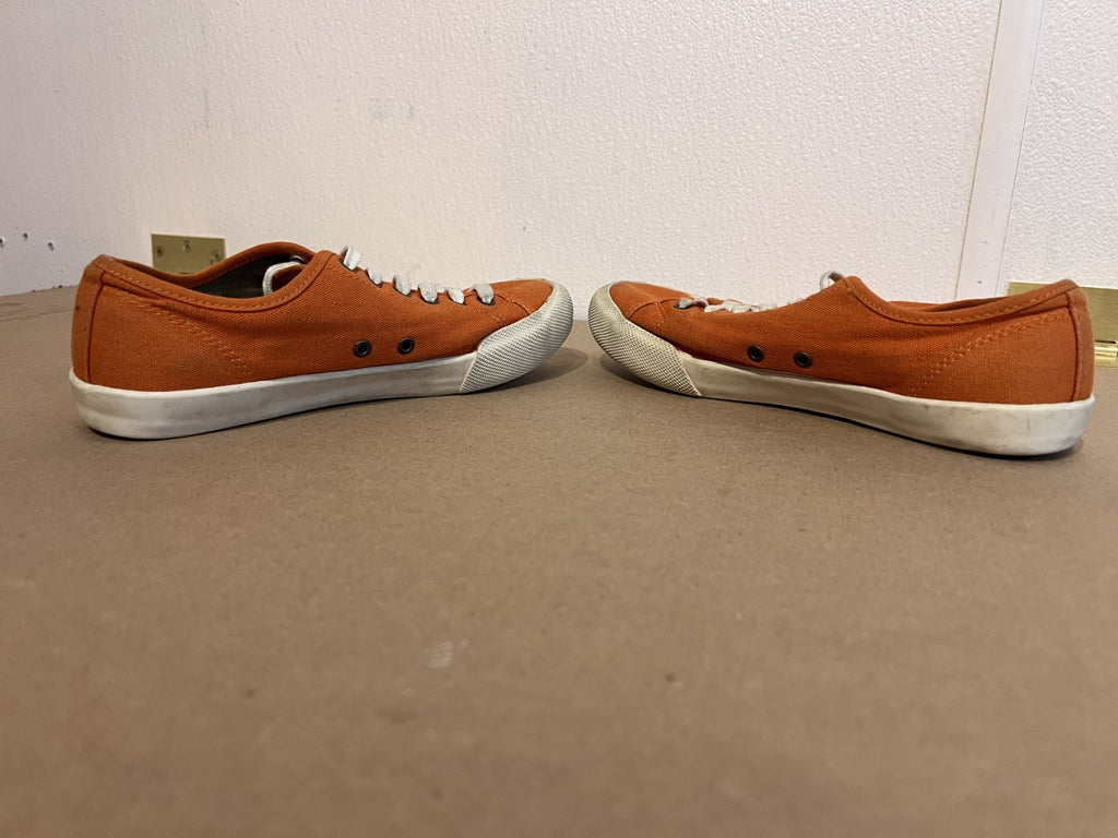 Seavees Women's Monterey Cotton/Canvas Cream Orange Sneaker Sz 5.5