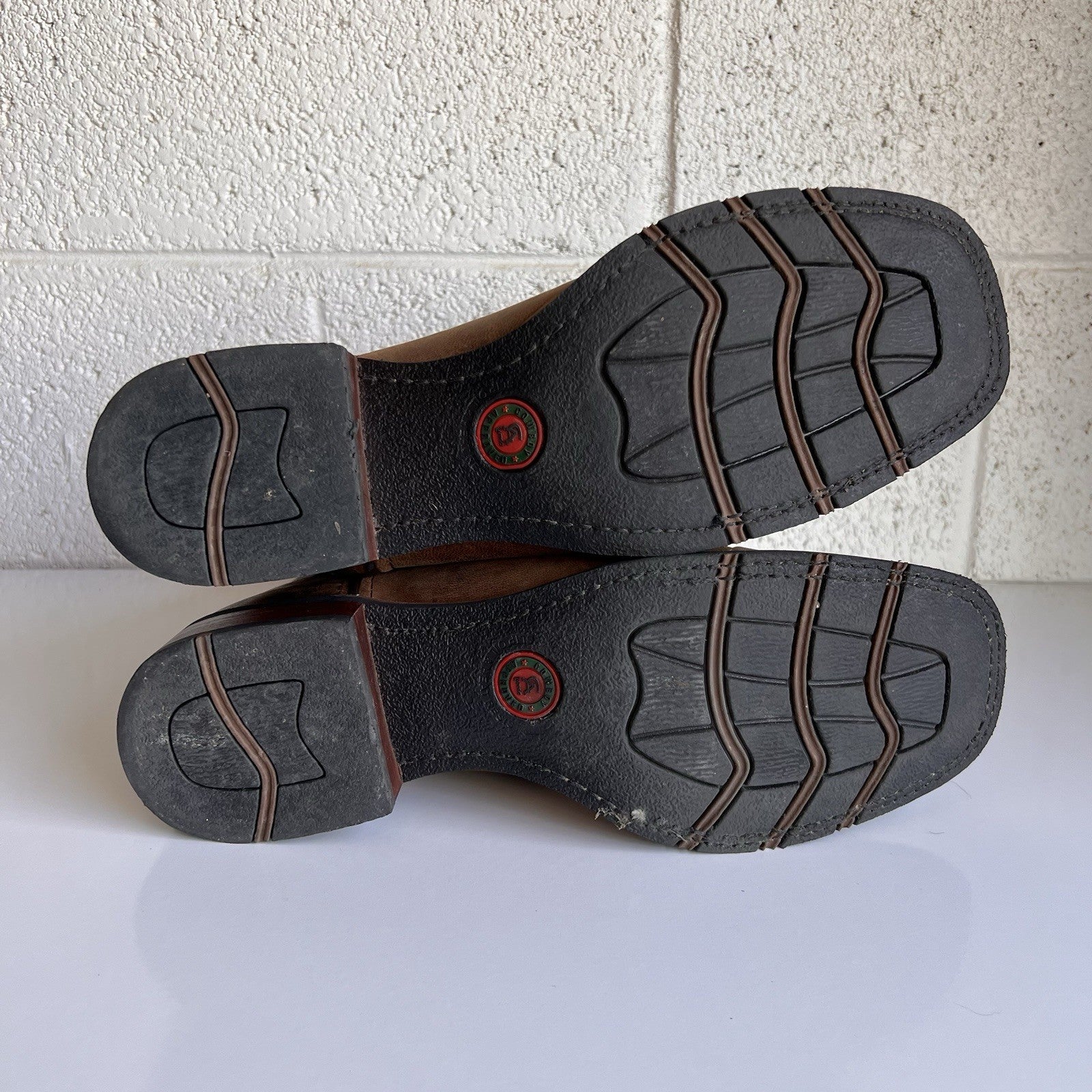 Laredo 12D Square Toe Brown Montana Western Cowboy Boot 7800 Embroider Mid Calf