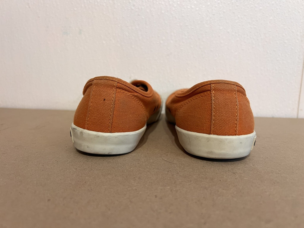 Seavees Women's Monterey Cotton/Canvas Cream Orange Sneaker Sz 5.5