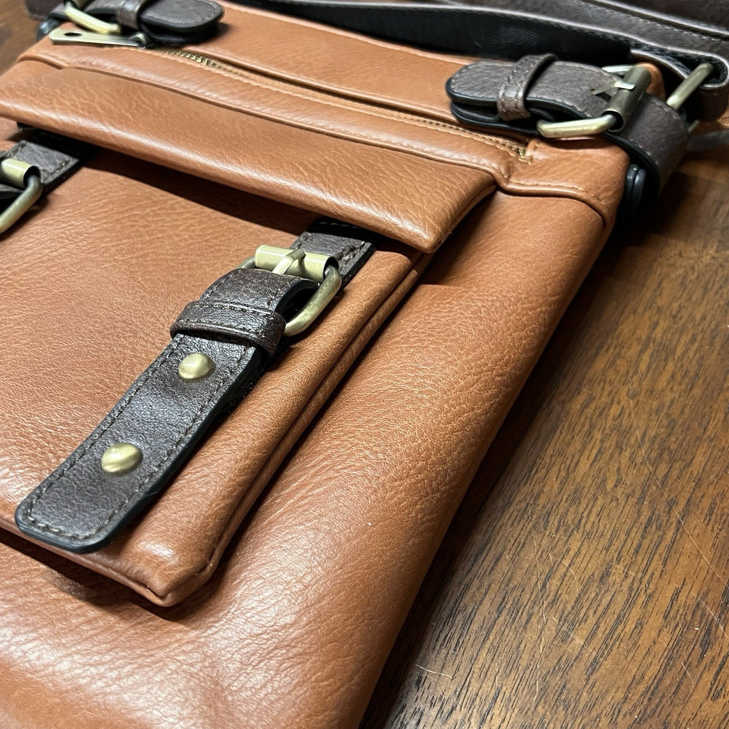 Jessie James Concealed Carry “Hannah” Handgun Crossbody Purse Bag Brown w Keys