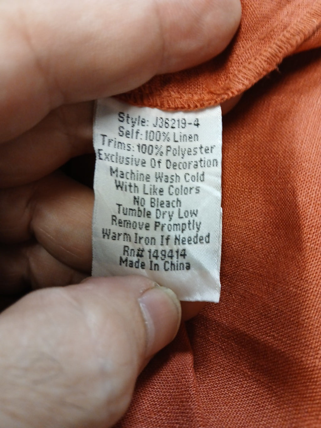 Johnny Was XL Salmon Embroidered Floral Pattern Long Tunic