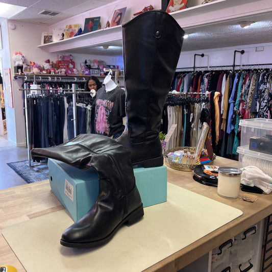 Vepose Women’s Knee High Black Boots Sz 8