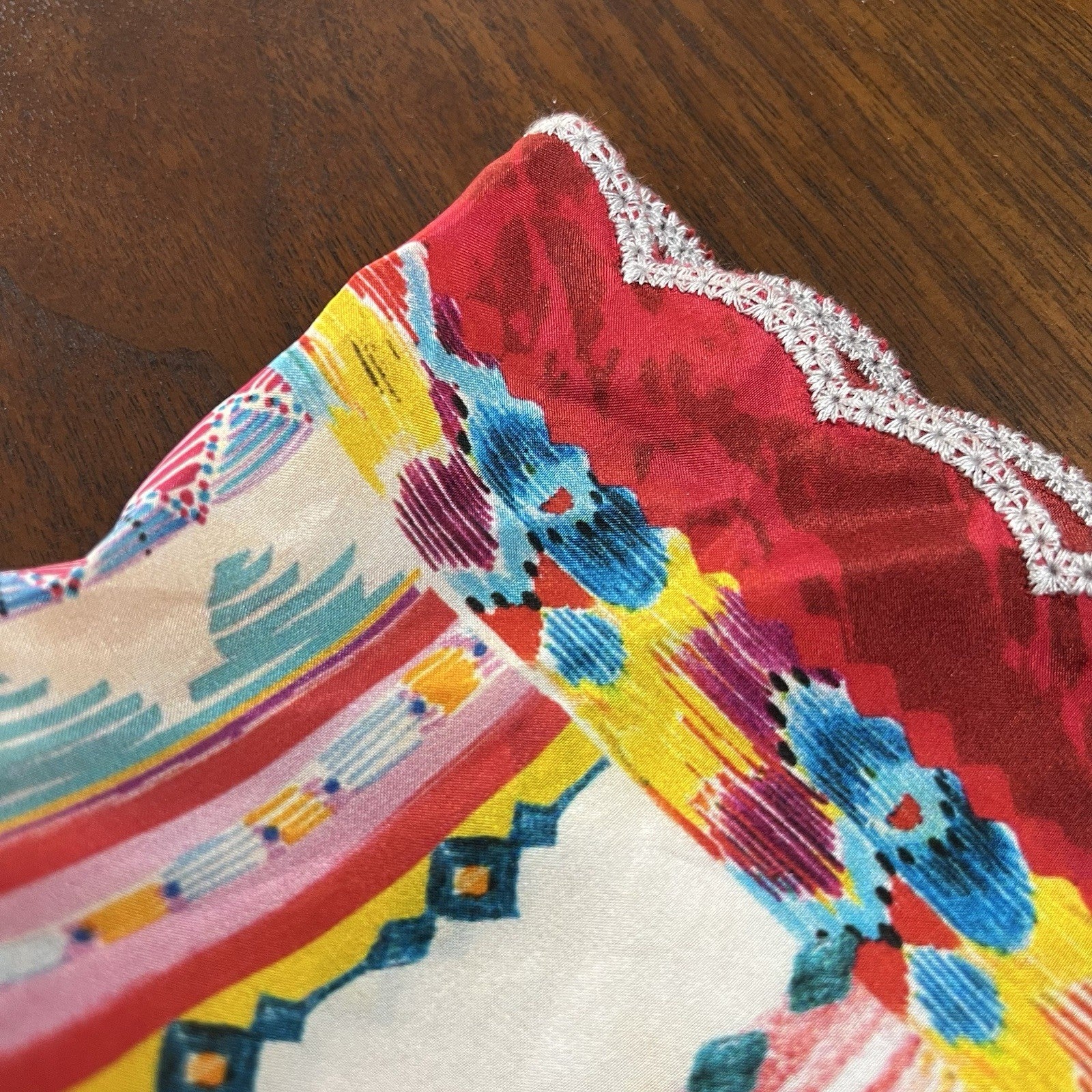 JOHNNY WAS XL Tulum Floral Tunic Top 100% Silk Boho Southwest Relaxed Beachy