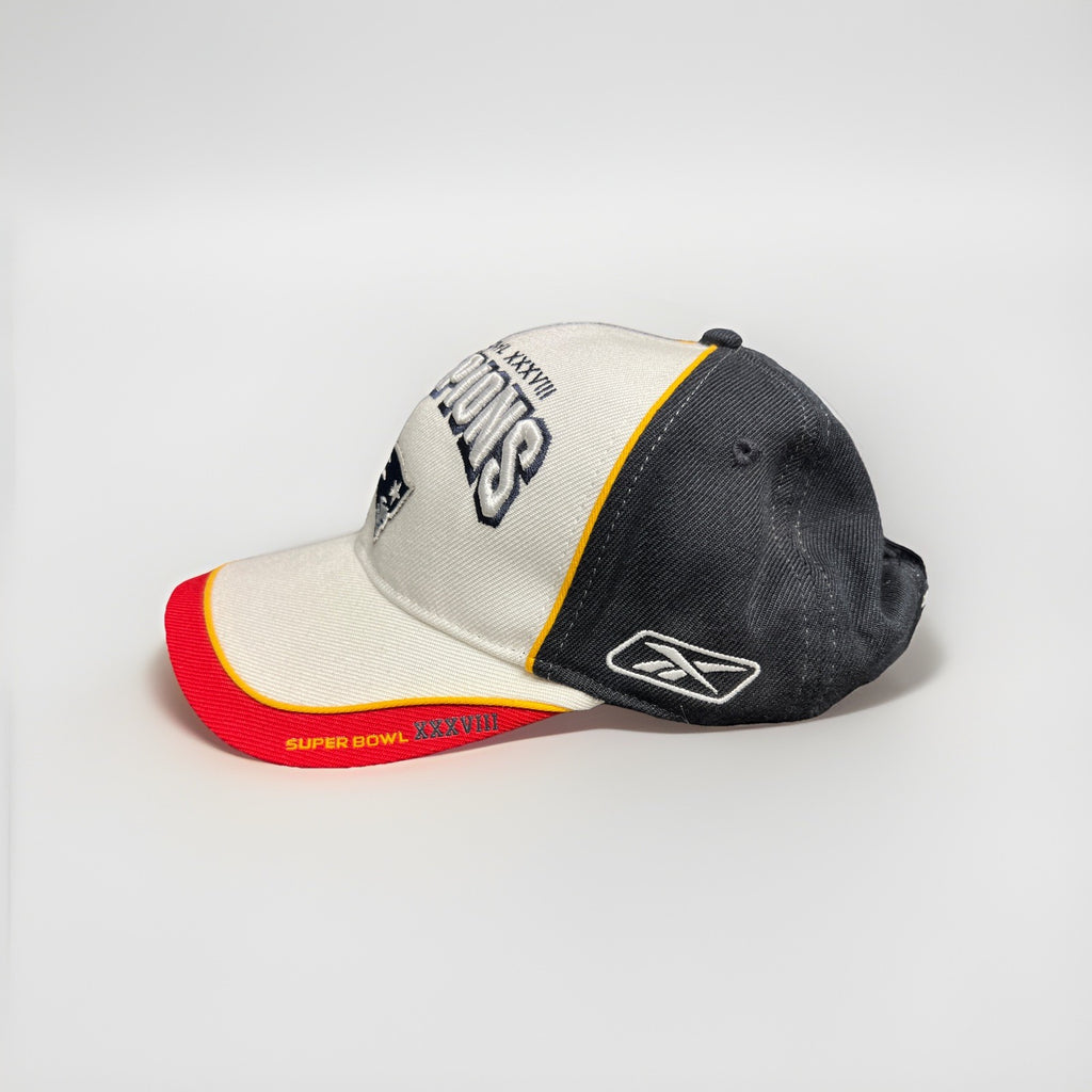 New England Patriots Super Bowl XXXVIII 38 Champions Locker Room Hat NFL