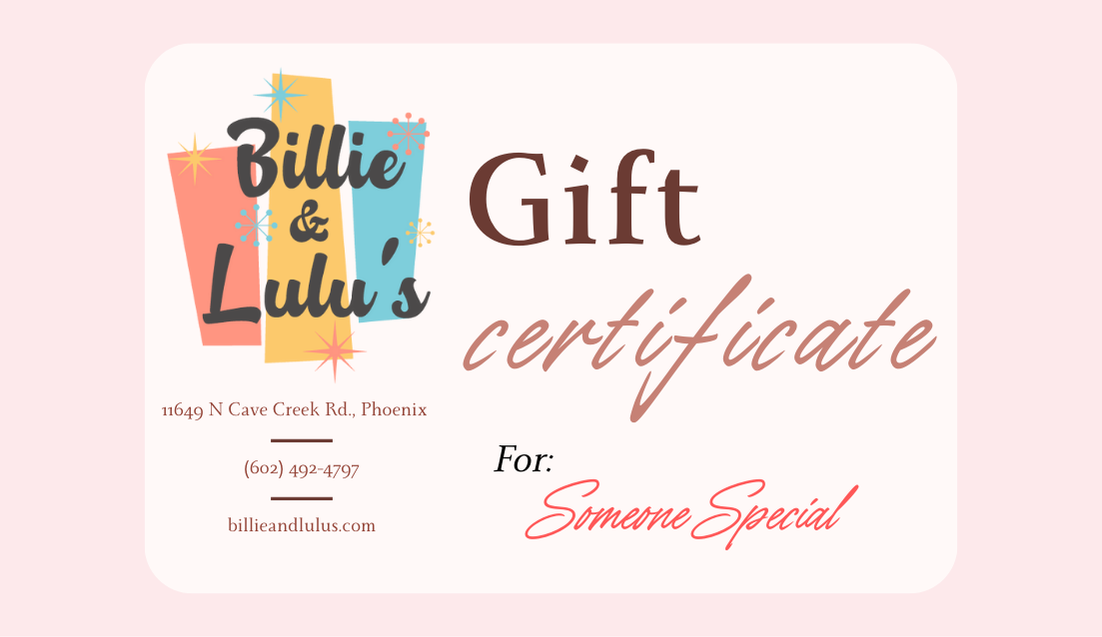 Billie & Lulus Store Gift Card