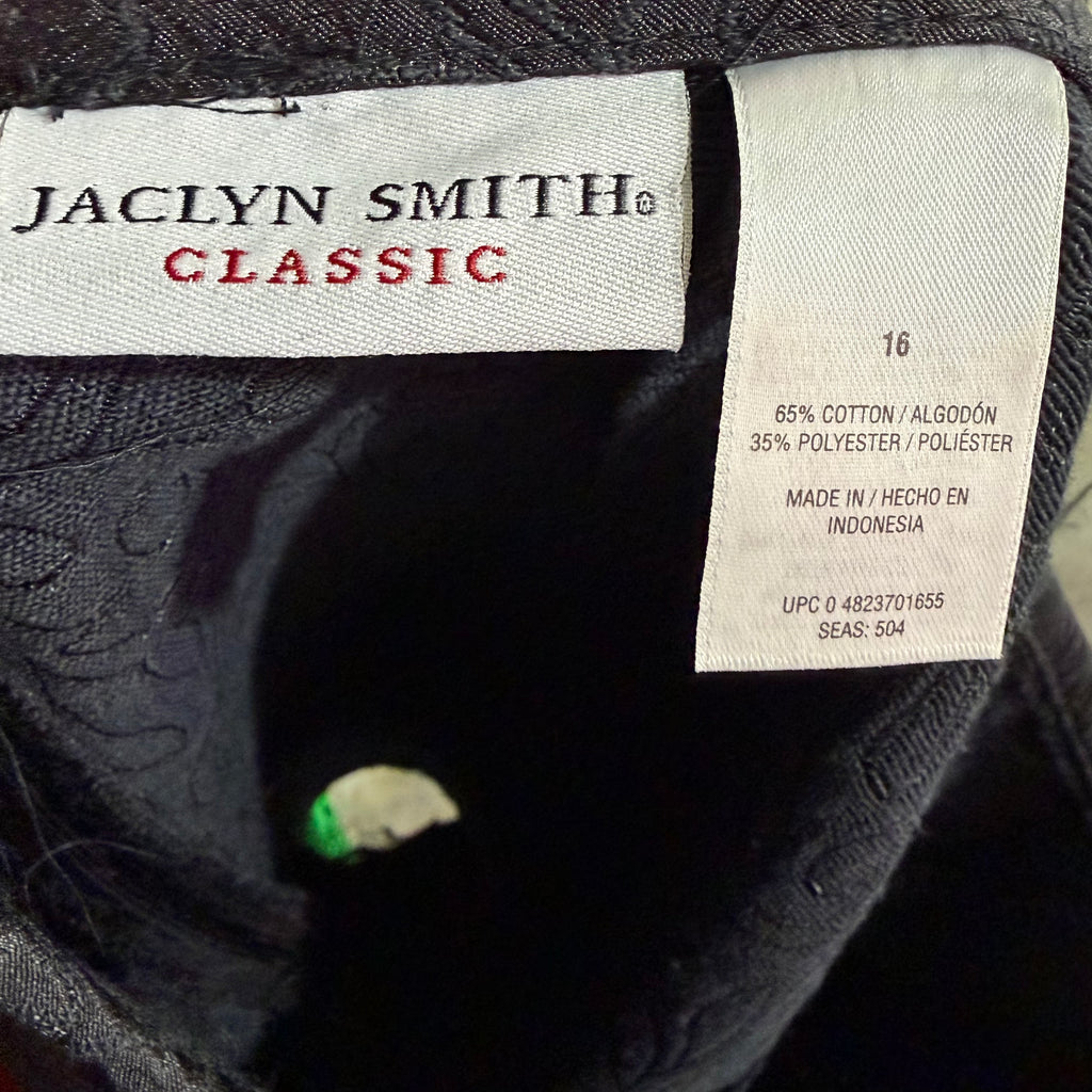 Jaclyn Smith Classic Black Quilted Pencil Skirt