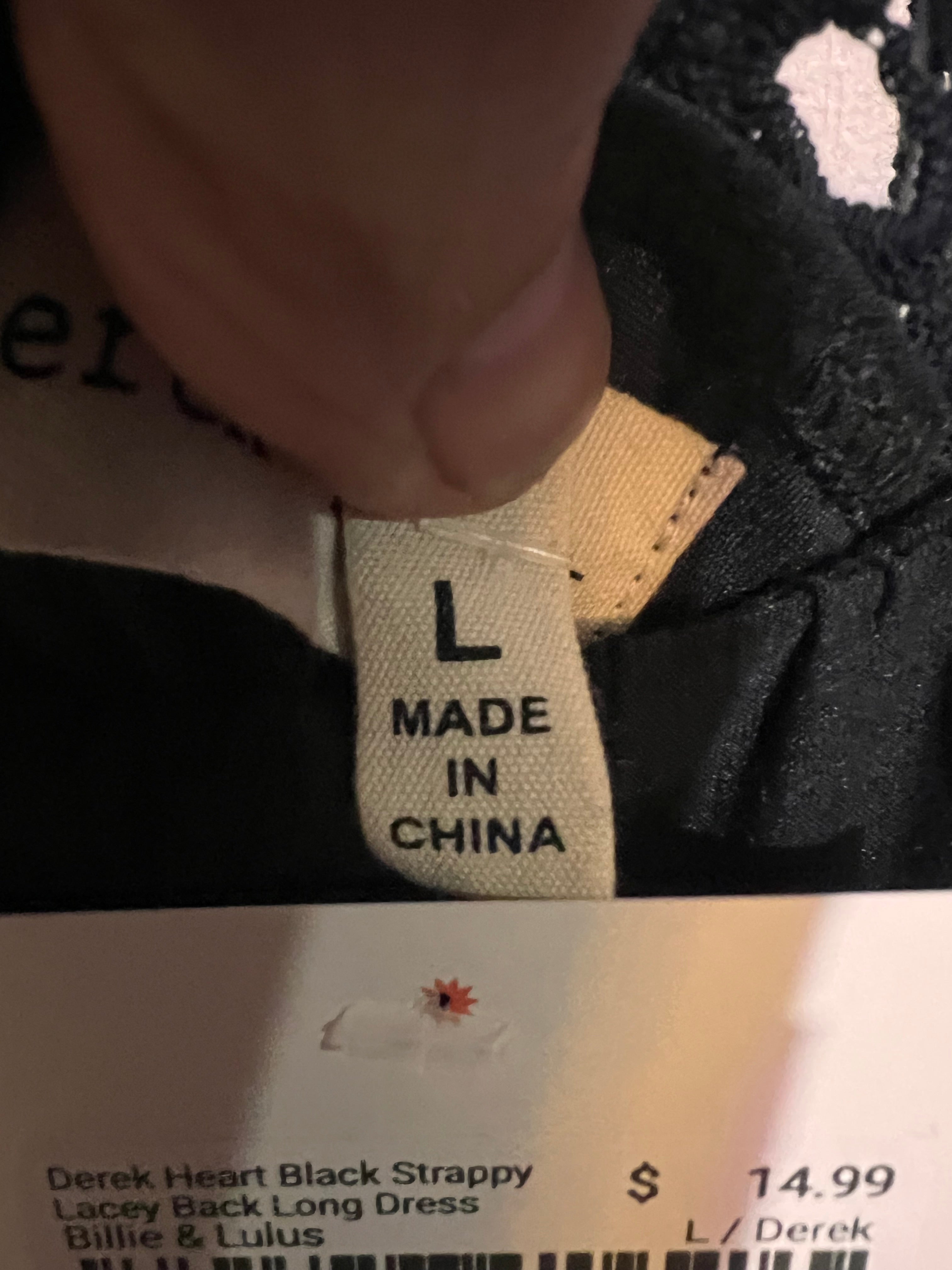 Derek Heart Black Strappy Lacey Back Long Dress