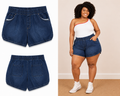 Just be Stretch Waist Jean Shorts