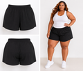 Torrid High Waist Black Workout Shorts