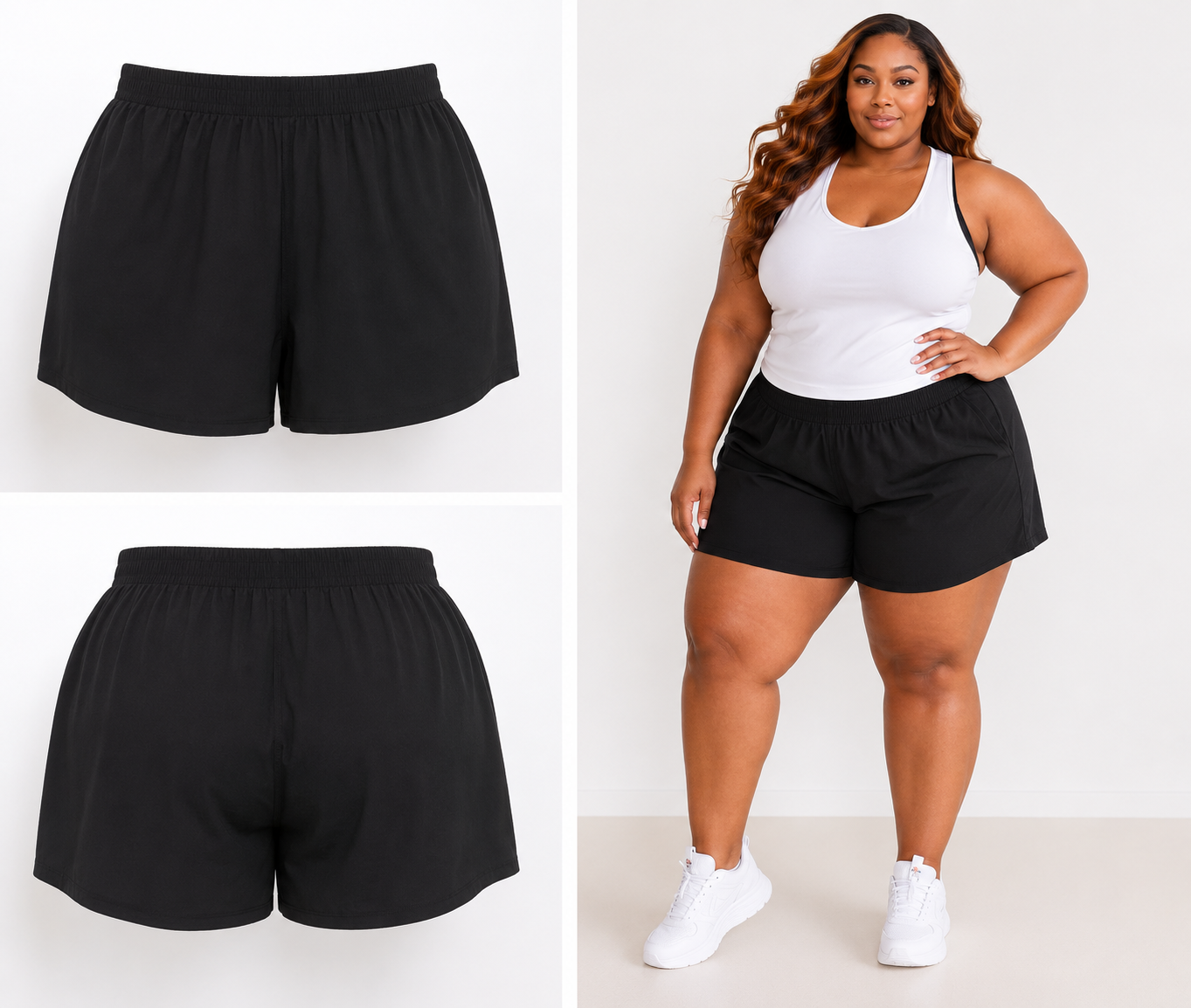 Torrid High Waist Black Workout Shorts