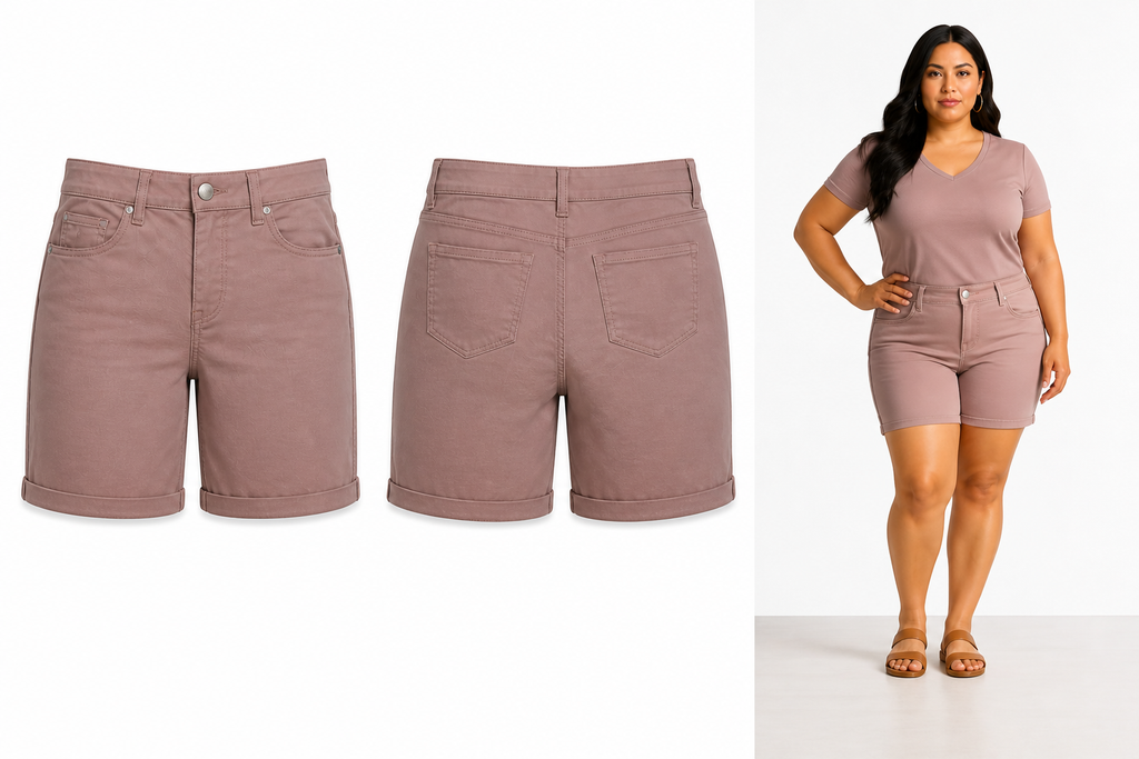 Gloria Vanderbilt Pink Avery Pull On Slimmer Capris