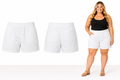 Croft & Barrow White Stretch Waist Long Shorts