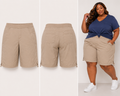 Catherines Tan Baggy Cargo Shorts