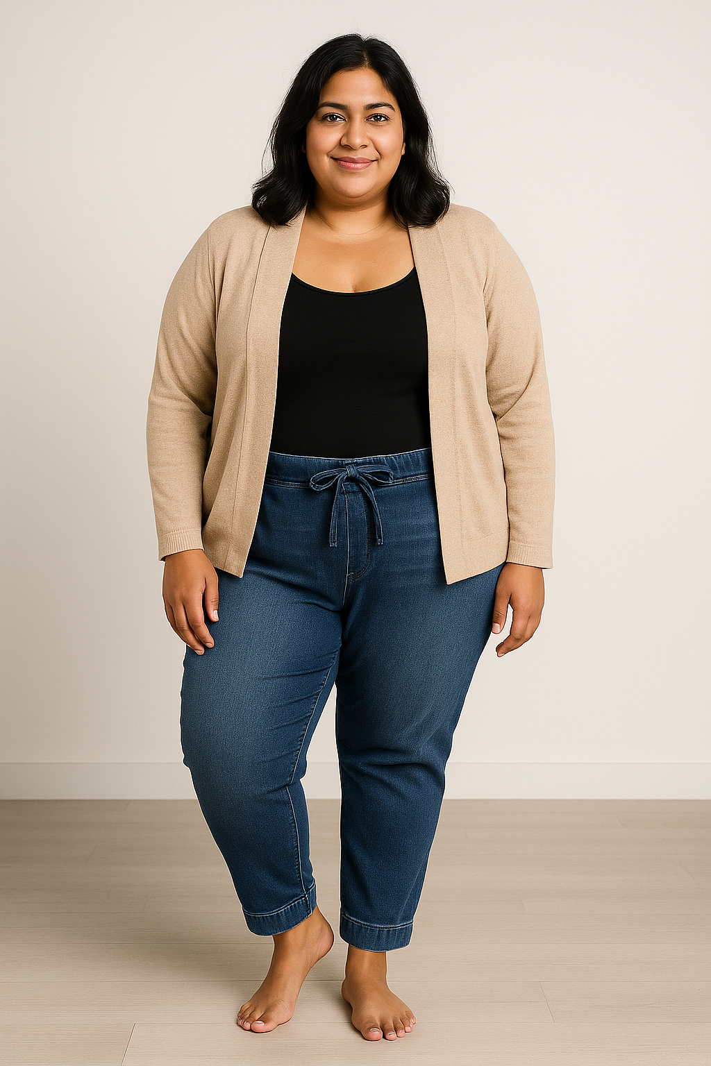 Lane Bryant NWT Stretch Waste Draw String Jeans