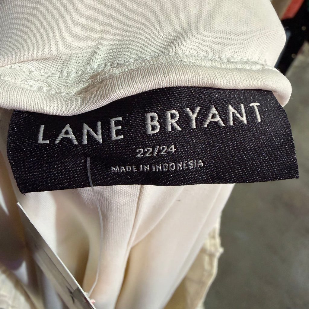Lane Bryant cream sequin skirt