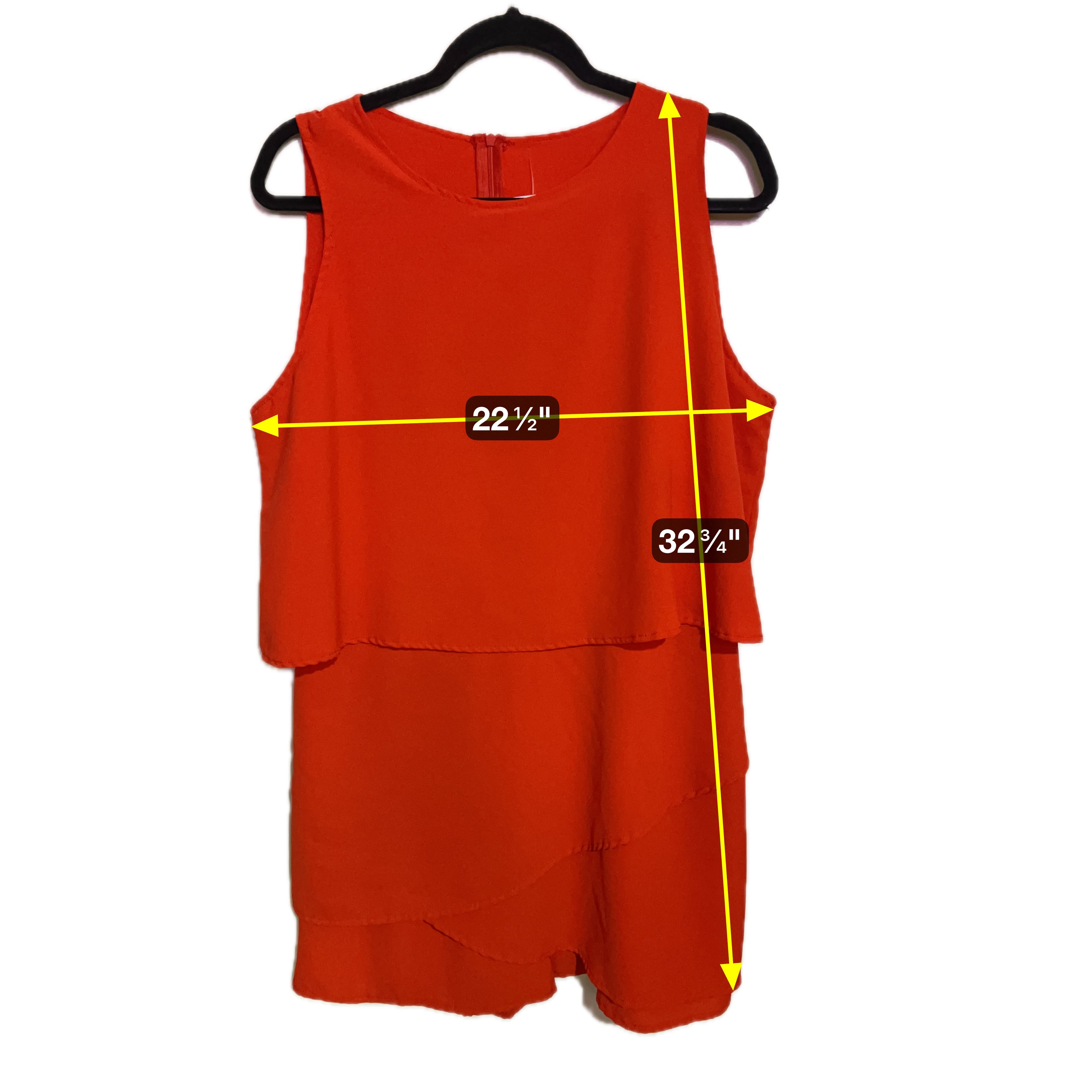 River Island Red/Orange Dress Sz XL