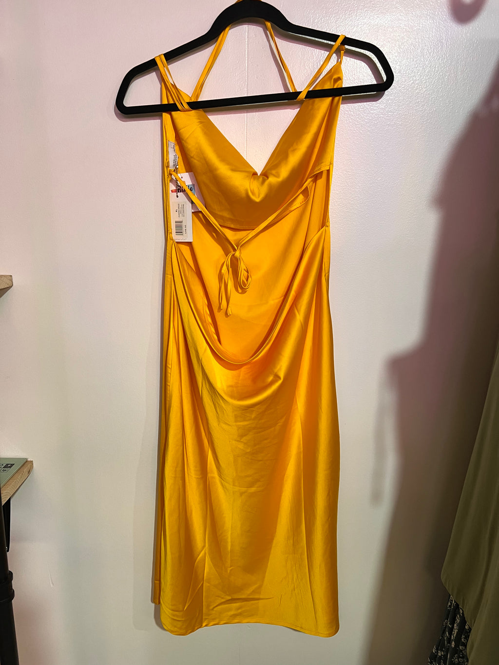 Danielle Bernstein Yellow Slip Dress