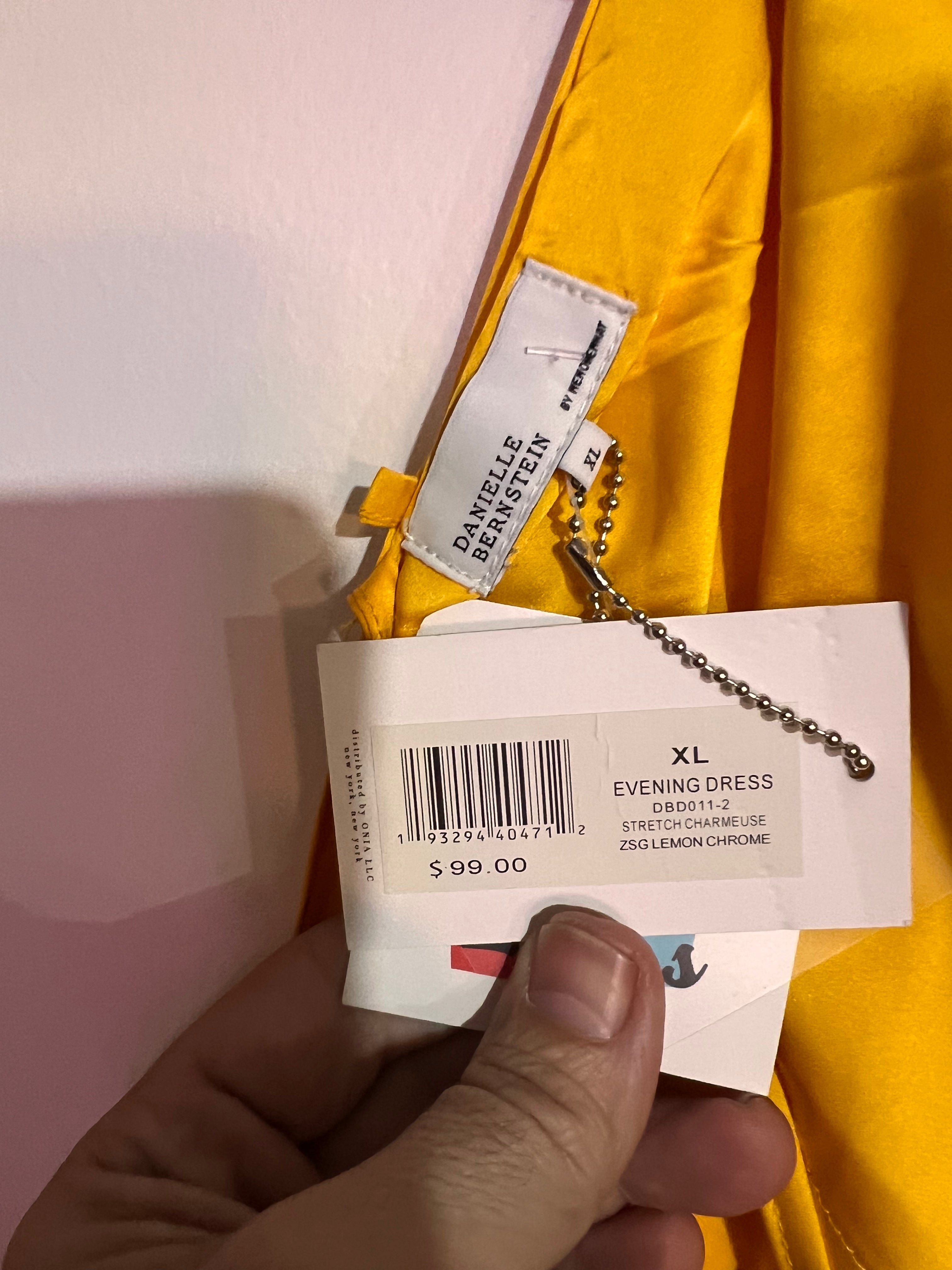 Danielle Bernstein Yellow Slip Dress