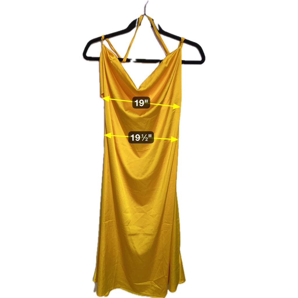 Danielle Bernstein Yellow Slip Dress