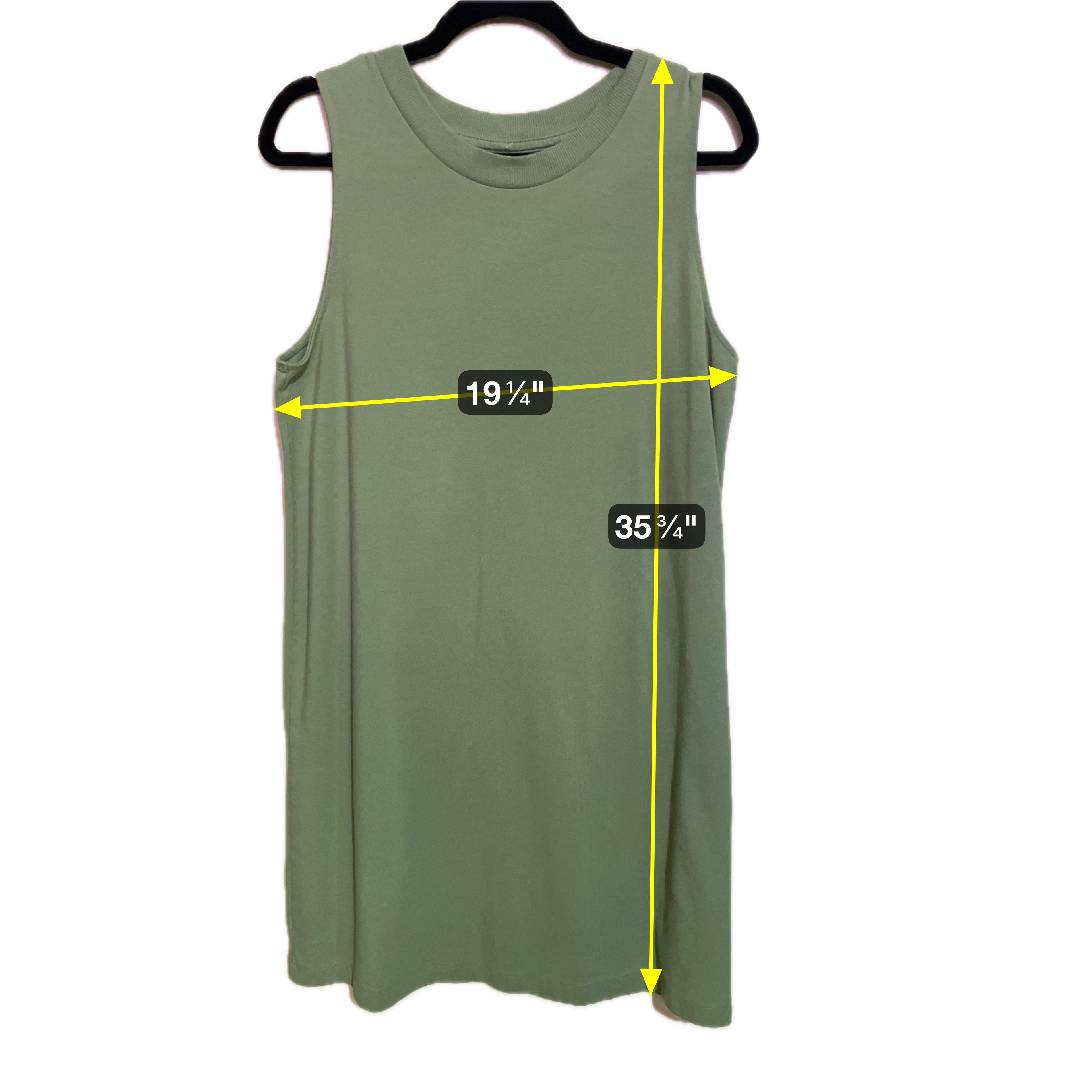 A New Day Women’s Sz Large Green Sleeveless Dress