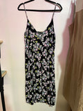 Wild Fable Black Floral Strappy V-neck Dress