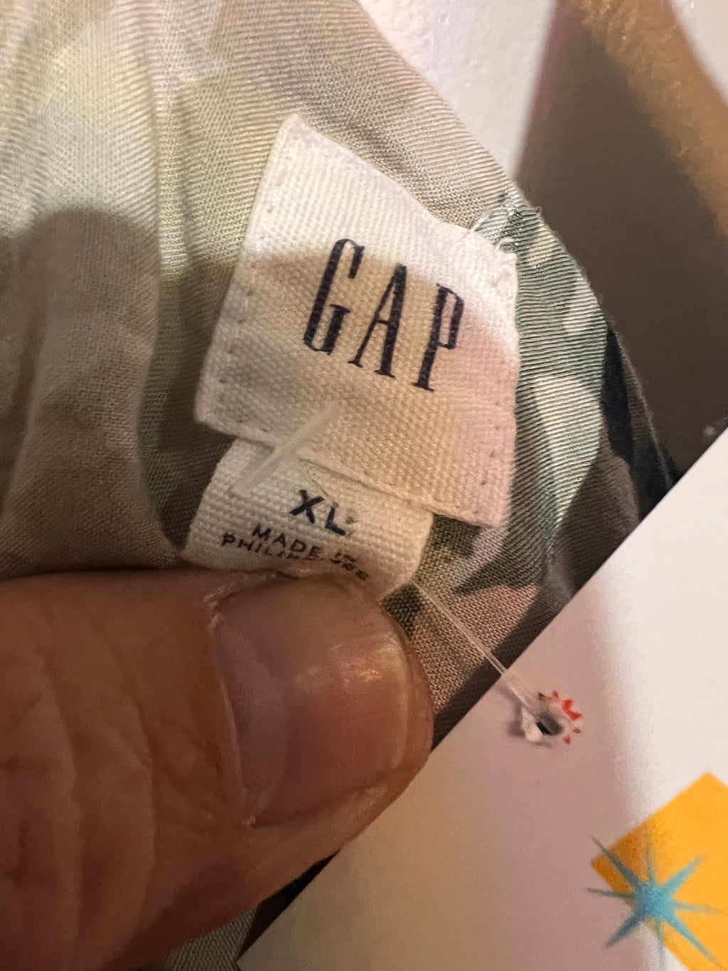 GAP Blue Floral Pattern Strappie Above Knee Dress