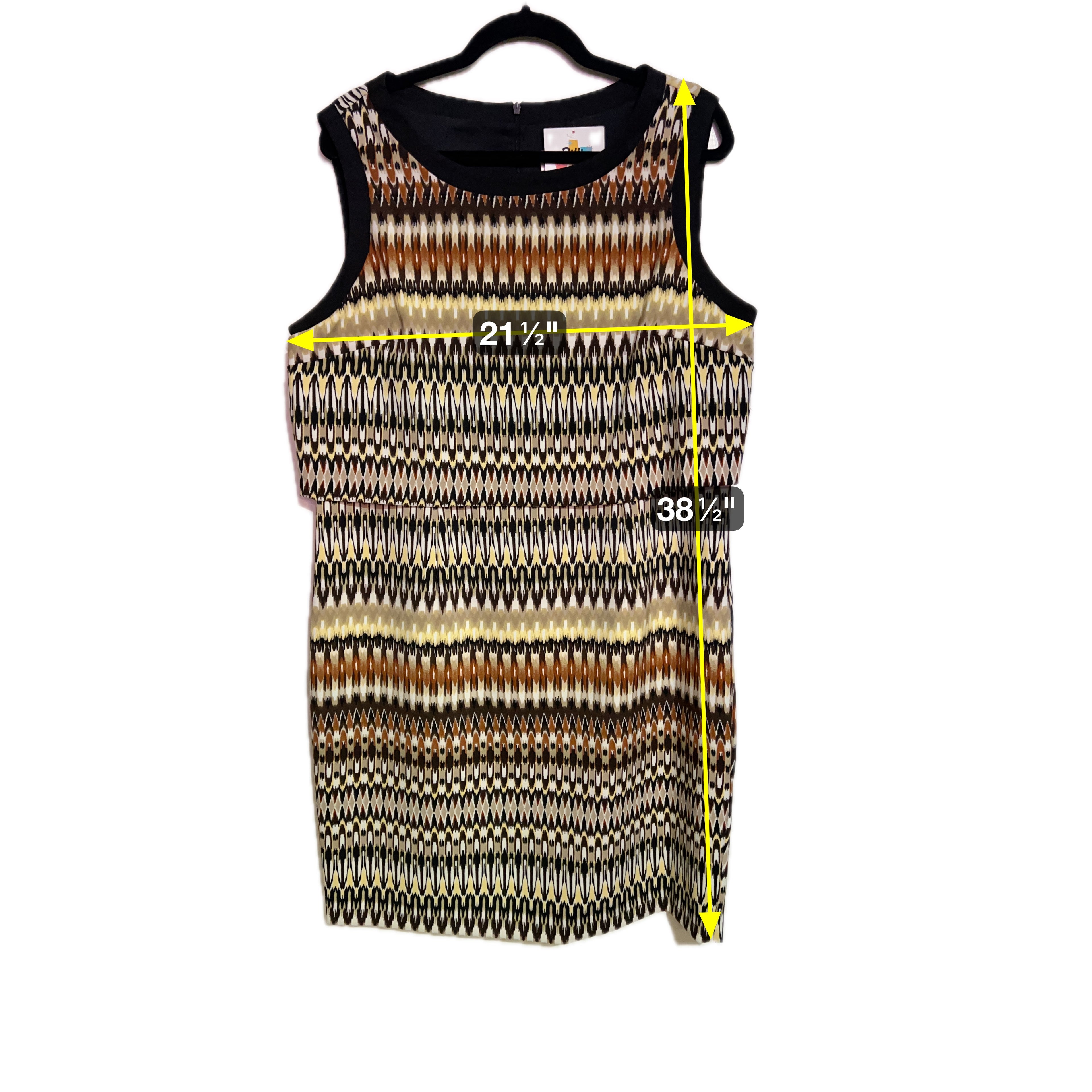 Emma and Michelle BROWN WOMENS DRESS Sz. 16W