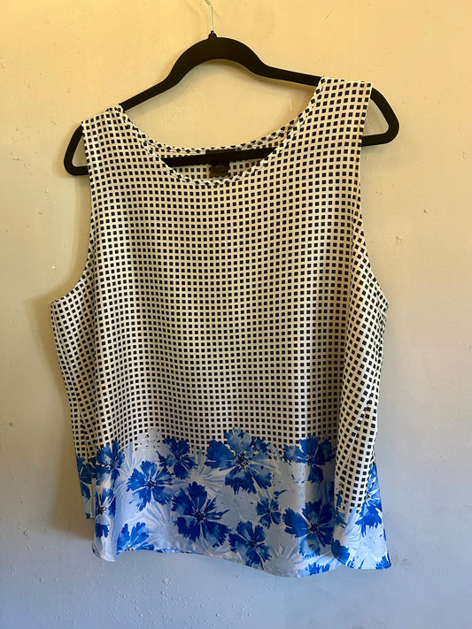 Ann Taylor Checkered Tank Blouse