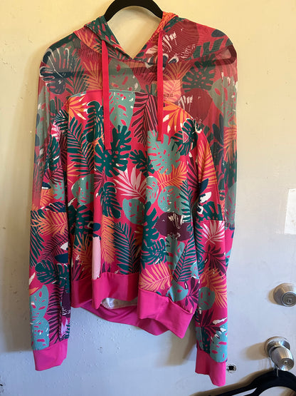 Guess Los Angeles PATTERNS - FLORAL WOMENS JACKET Sz. XL