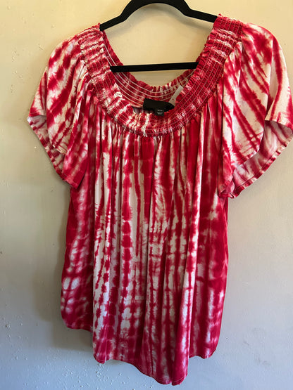 Lane Bryant Red Tie-Dye